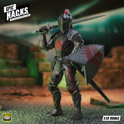 Epic H.A.C.K.S. Core 1:12 Scale Wave 2 Action Figure | Dire Knight: Enchanted Armor