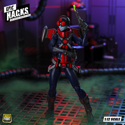 Epic H.A.C.K.S. Core 1:12 Scale Wave 2 Action Figure | Mercy Zaleska: Vampiron Secret Service