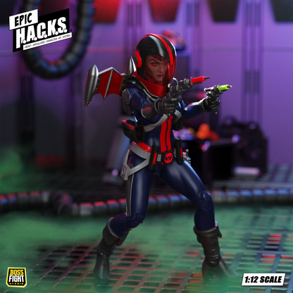 Epic H.A.C.K.S. Core 1:12 Scale Wave 2 Action Figure | Mercy Zaleska: Vampiron Secret Service