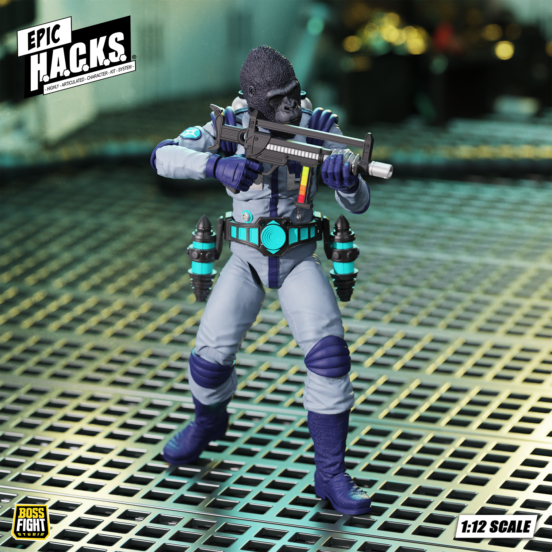 Epic H.A.C.K.S. Core 1:12 Scale Wave 2 Action Figure | Rand Arora: Gamma Squad Leader