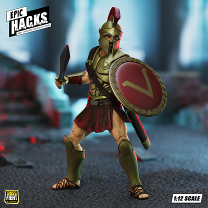 Epic H.A.C.K.S. Core 1:12 Scale Wave 2 Action Figure | Spartan Warrior: Pride of Sparta
