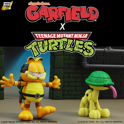 Garfield x Teenage Mutant Ninja Turtles | Garfello and Sidekick Odie 2pk