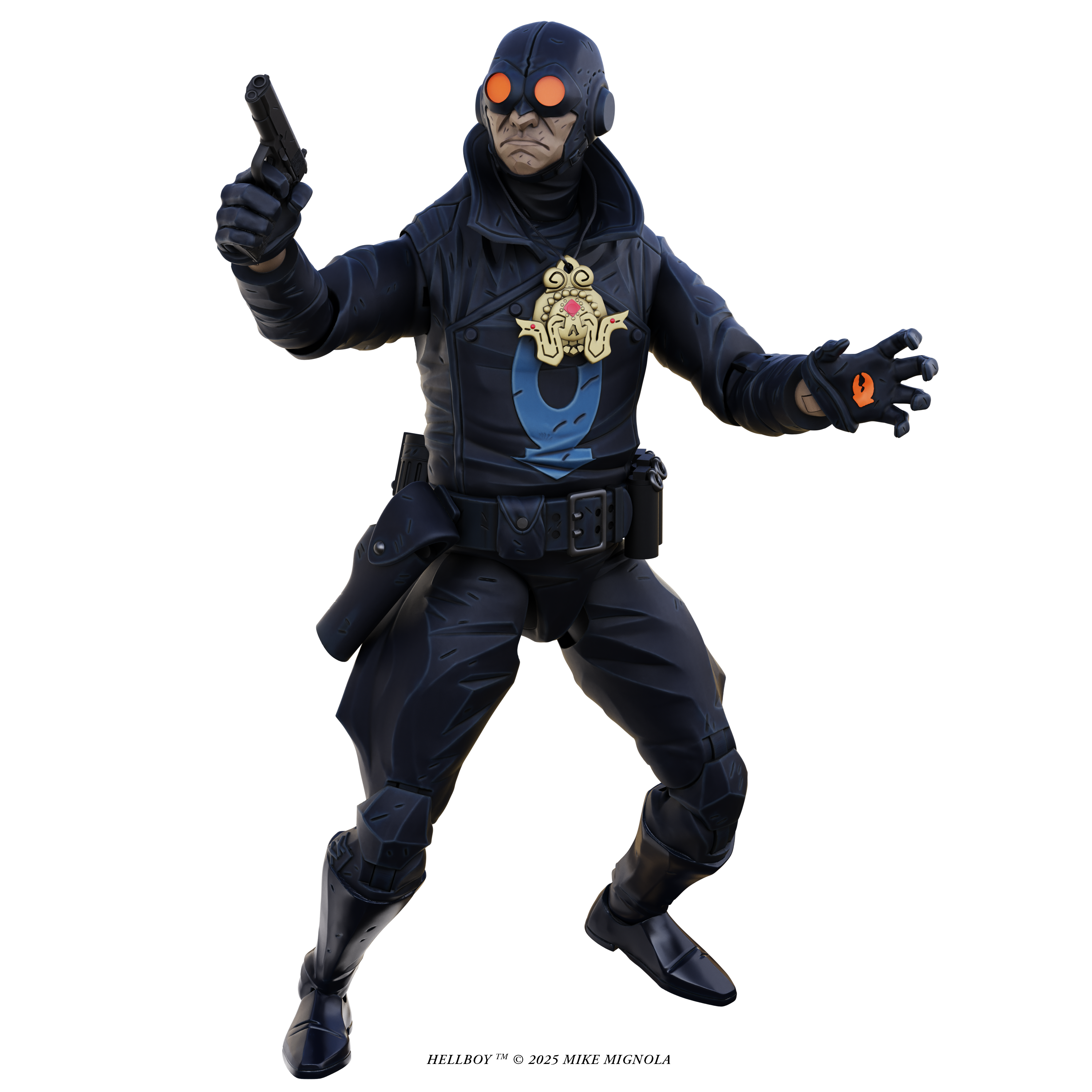 Hellboy 1:12 Scale Action Figures Wv1 | Lobster Johnson (The Iron Prometheus)