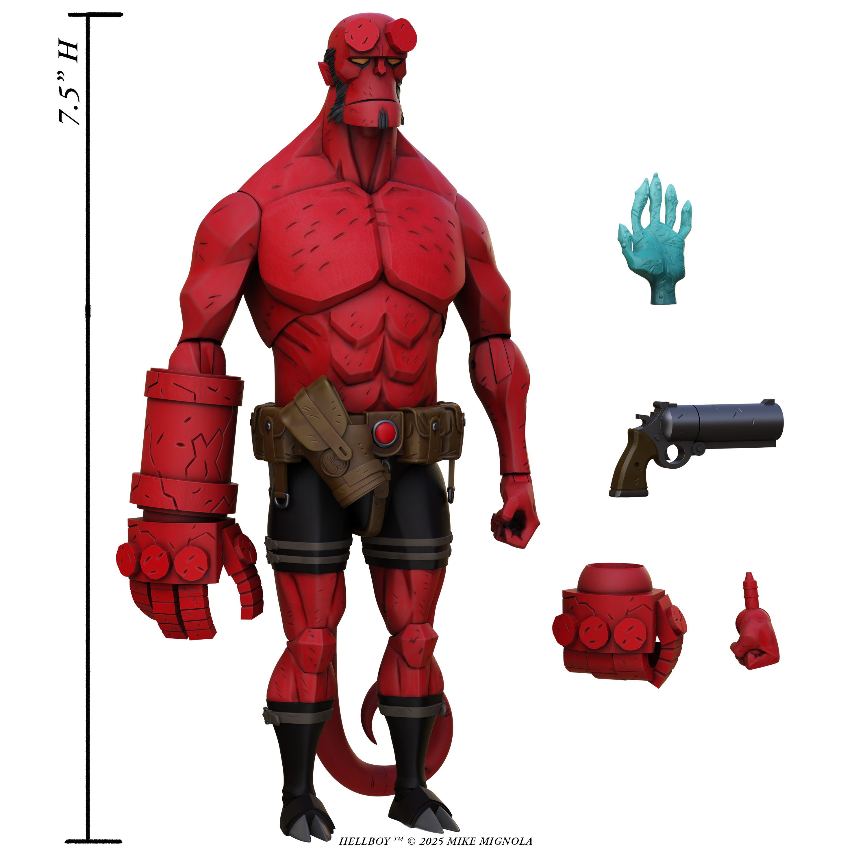 Hellboy 1:12 Scale Action Figures Wv1 | Hellboy (Box Full of Evil)