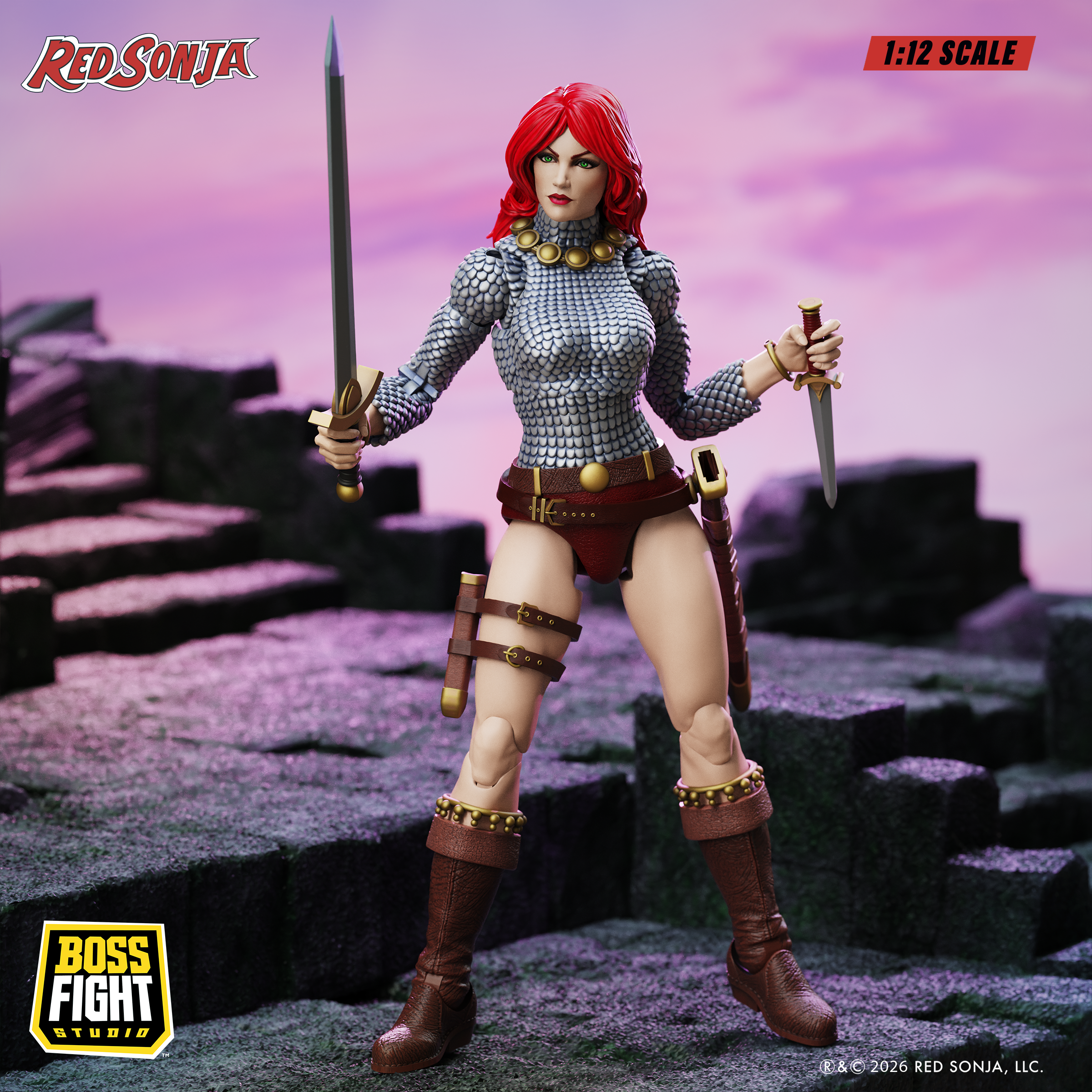 Red Sonja: Immortal Red Sonja 1:12 Scale Epic H.A.C.K.S. Action Figure