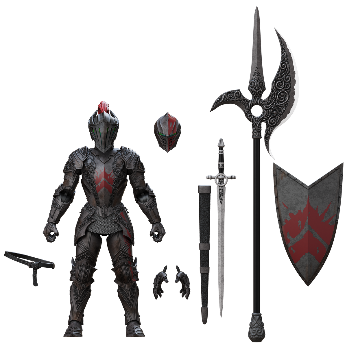 Epic H.A.C.K.S. Core 1:12 Scale Wave 2 Action Figure | Dire Knight: Enchanted Armor