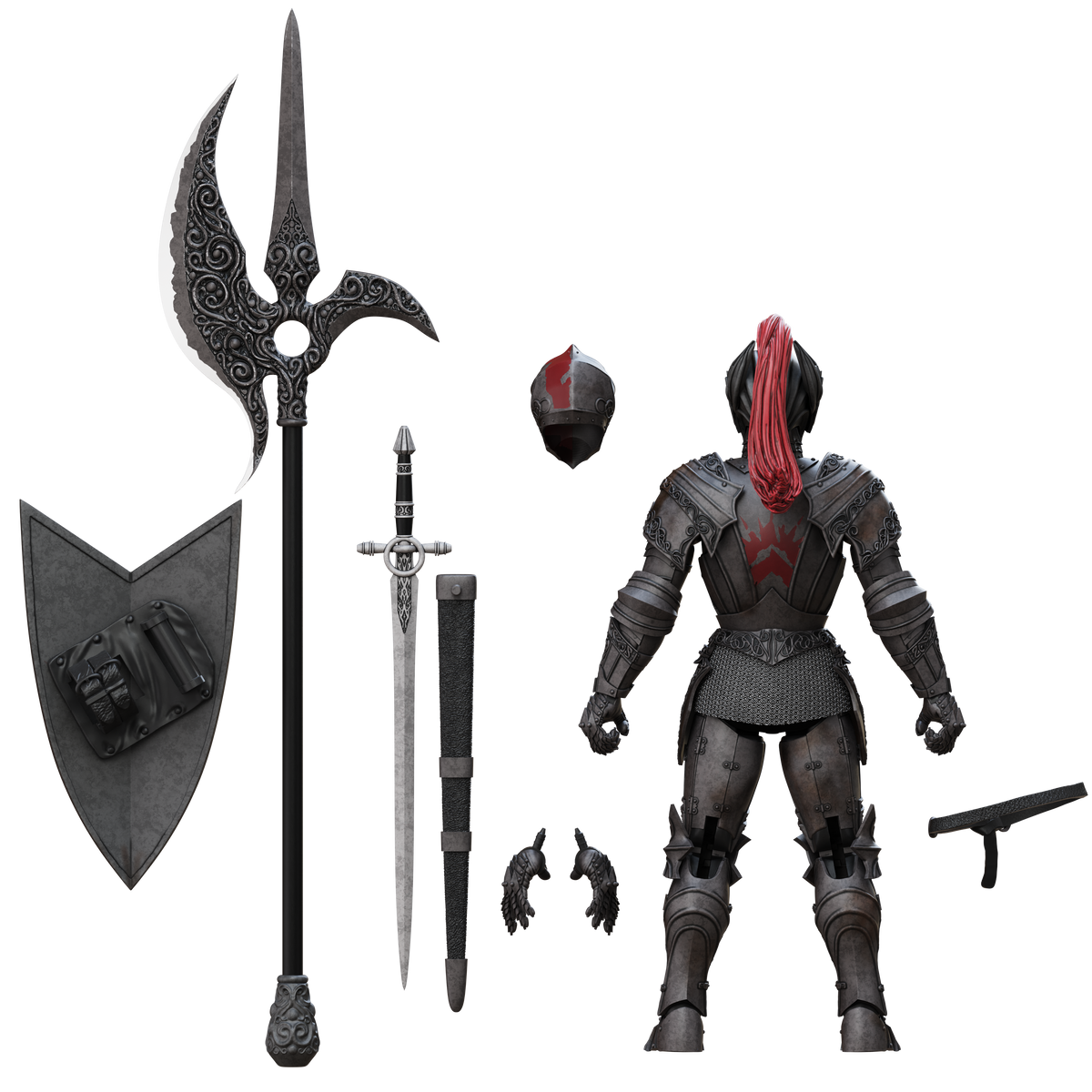 Epic H.A.C.K.S. Core 1:12 Scale Wave 2 Action Figure | Dire Knight: Enchanted Armor