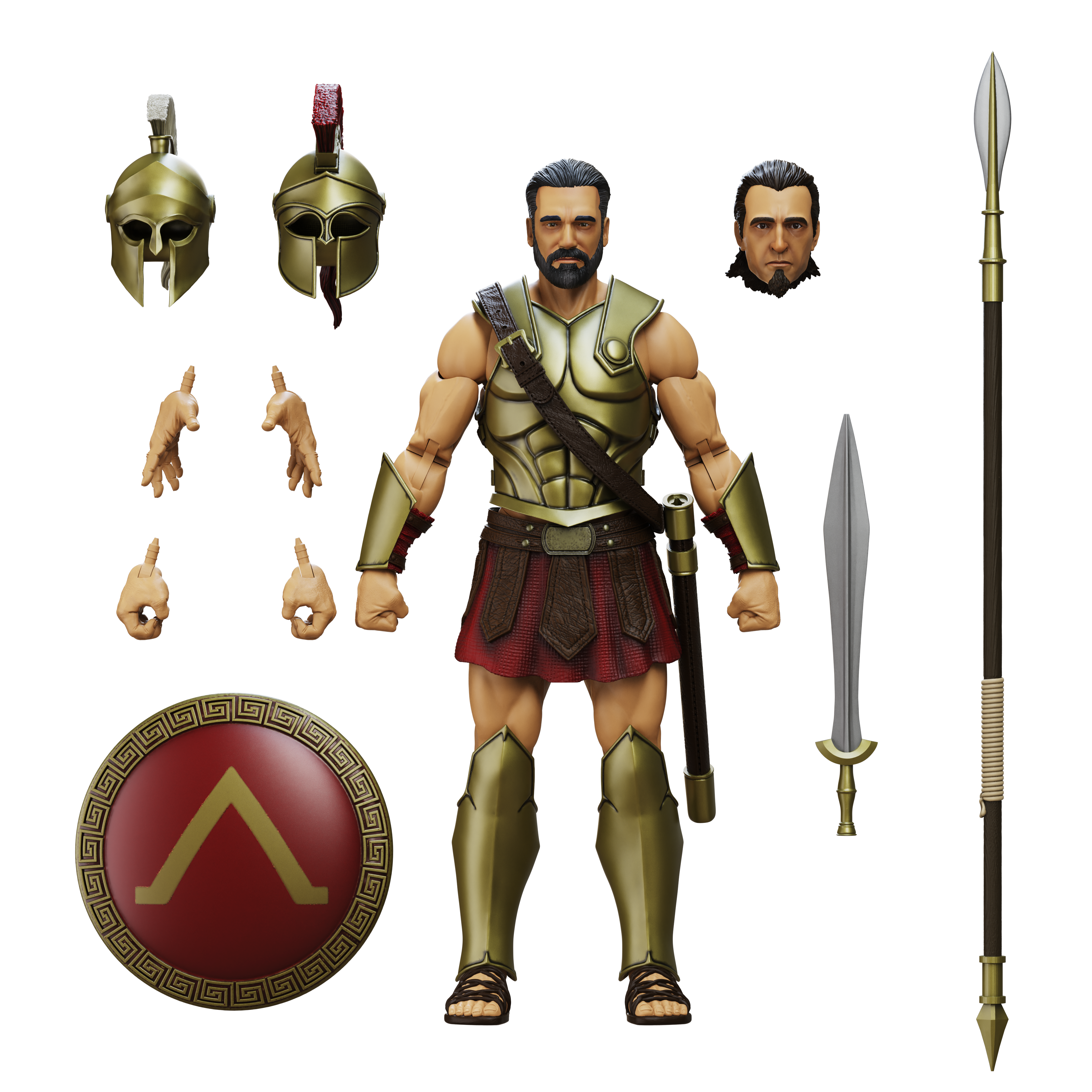 Epic H.A.C.K.S. Core 1:12 Scale Wave 2 Action Figure | Spartan Warrior: Pride of Sparta