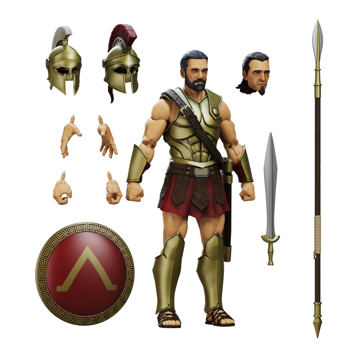 Epic H.A.C.K.S. Core 1:12 Scale Wave 2 Action Figure | Spartan Warrior: Pride of Sparta