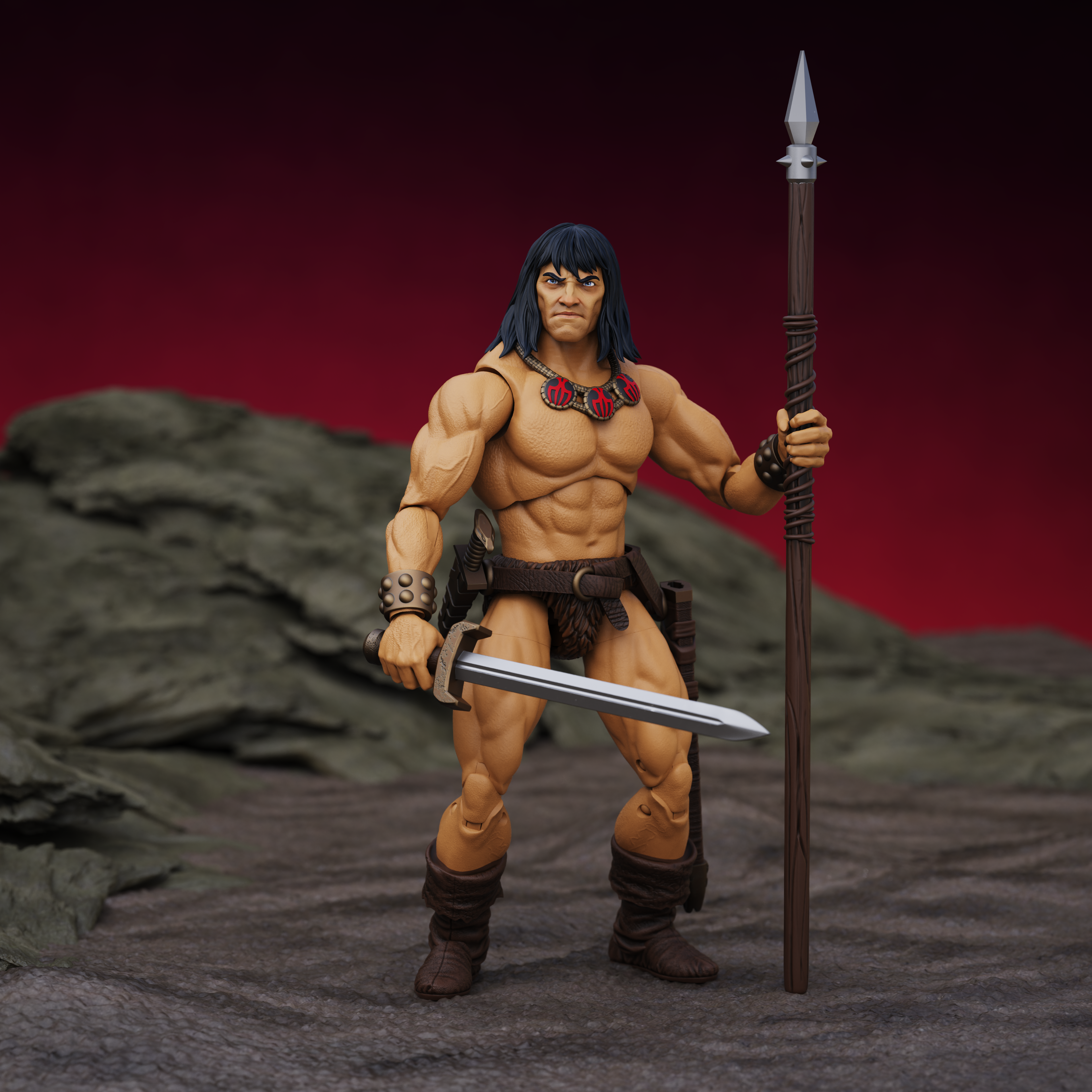Conan the Barbarian 1:18 Scale Hero H.A.C.K.S. Action Figure