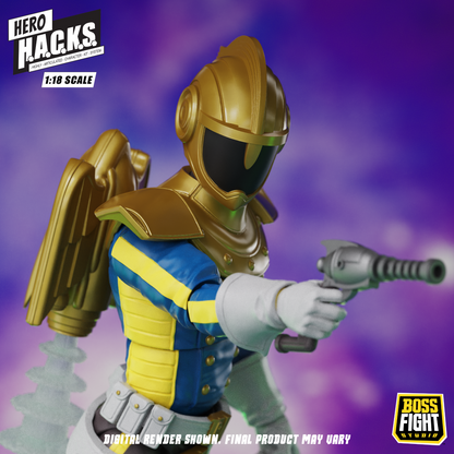 Hero H.A.C.K.S. Core Wave 1 Action Figure - Jett Steelblade: Stellar Knight of Accord