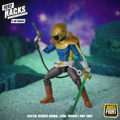Hero H.A.C.K.S. Core Wave 1 Action Figure - Jett Steelblade: Stellar Knight of Accord