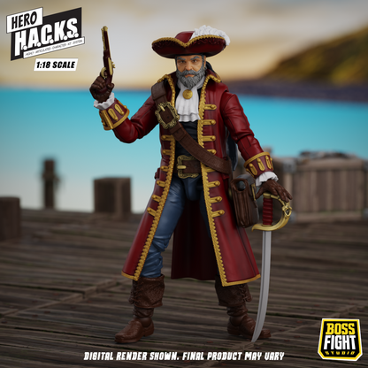 Hero H.A.C.K.S. Core Wave 1 Action Figure - John Bradford: Captain of the Temporal Voyager