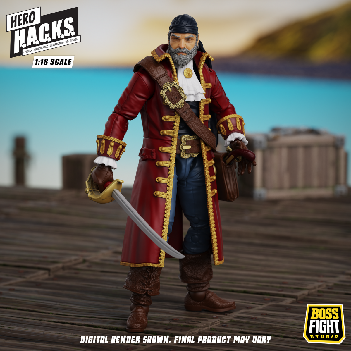 Hero H.A.C.K.S. Core Wave 1 Action Figure - John Bradford: Captain of the Temporal Voyager