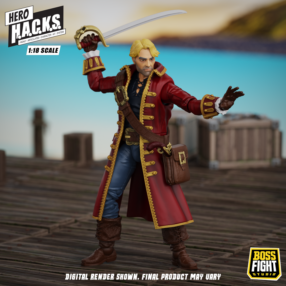 Hero H.A.C.K.S. Core Wave 1 Action Figure - John Bradford: Captain of the Temporal Voyager