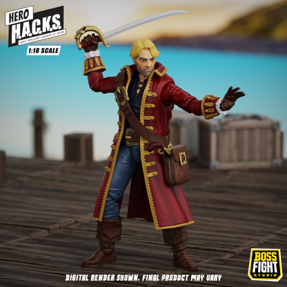 Hero H.A.C.K.S. Core Wave 1 Action Figure - John Bradford: Captain of the Temporal Voyager