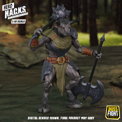 Hero H.A.C.K.S. Core Wave 1 Action Figure - Minos Auroxos: Labyrinthian Warrior