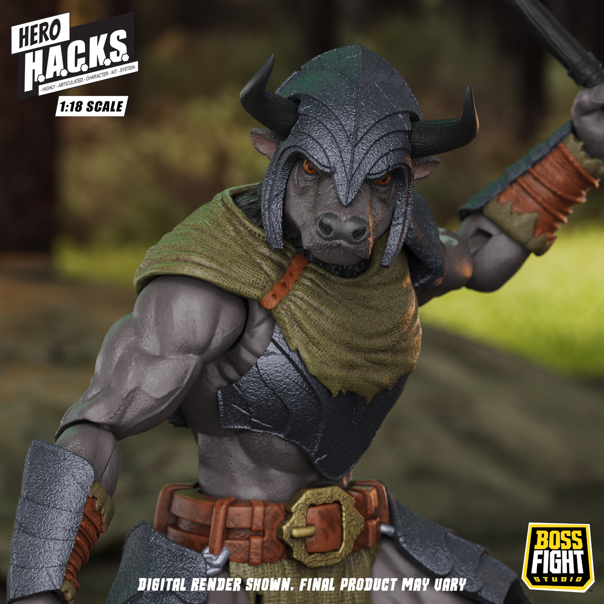Hero H.A.C.K.S. Core Wave 1 Action Figure - Minos Auroxos: Labyrinthian Warrior