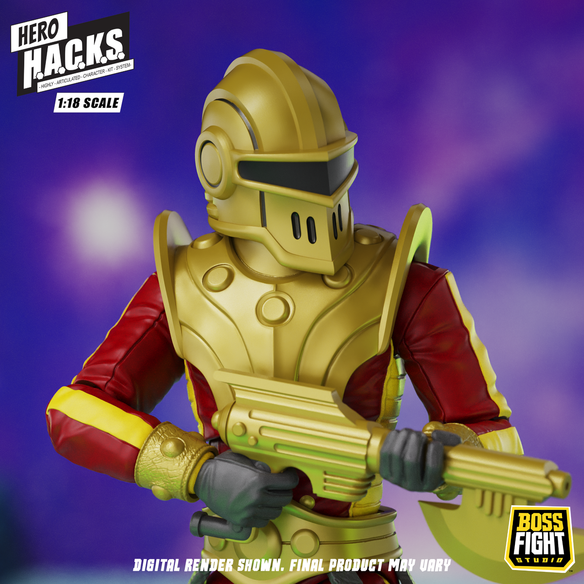 Hero H.A.C.K.S. Core Wave 1 Action Figure - Stellar Guard: Cosmic Defender of Accord