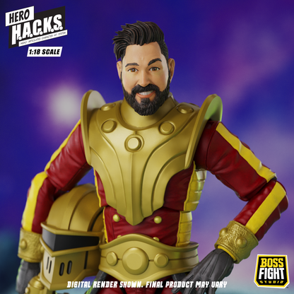 Hero H.A.C.K.S. Core Wave 1 Action Figure - Stellar Guard: Cosmic Defender of Accord