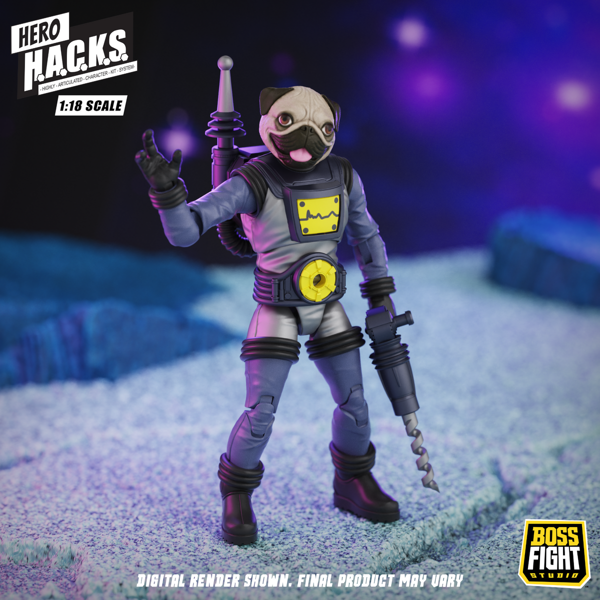 Hero H.A.C.K.S. Core Wave 1 Action Figure - Zarko Resources Inc.: Galactic Prospectors