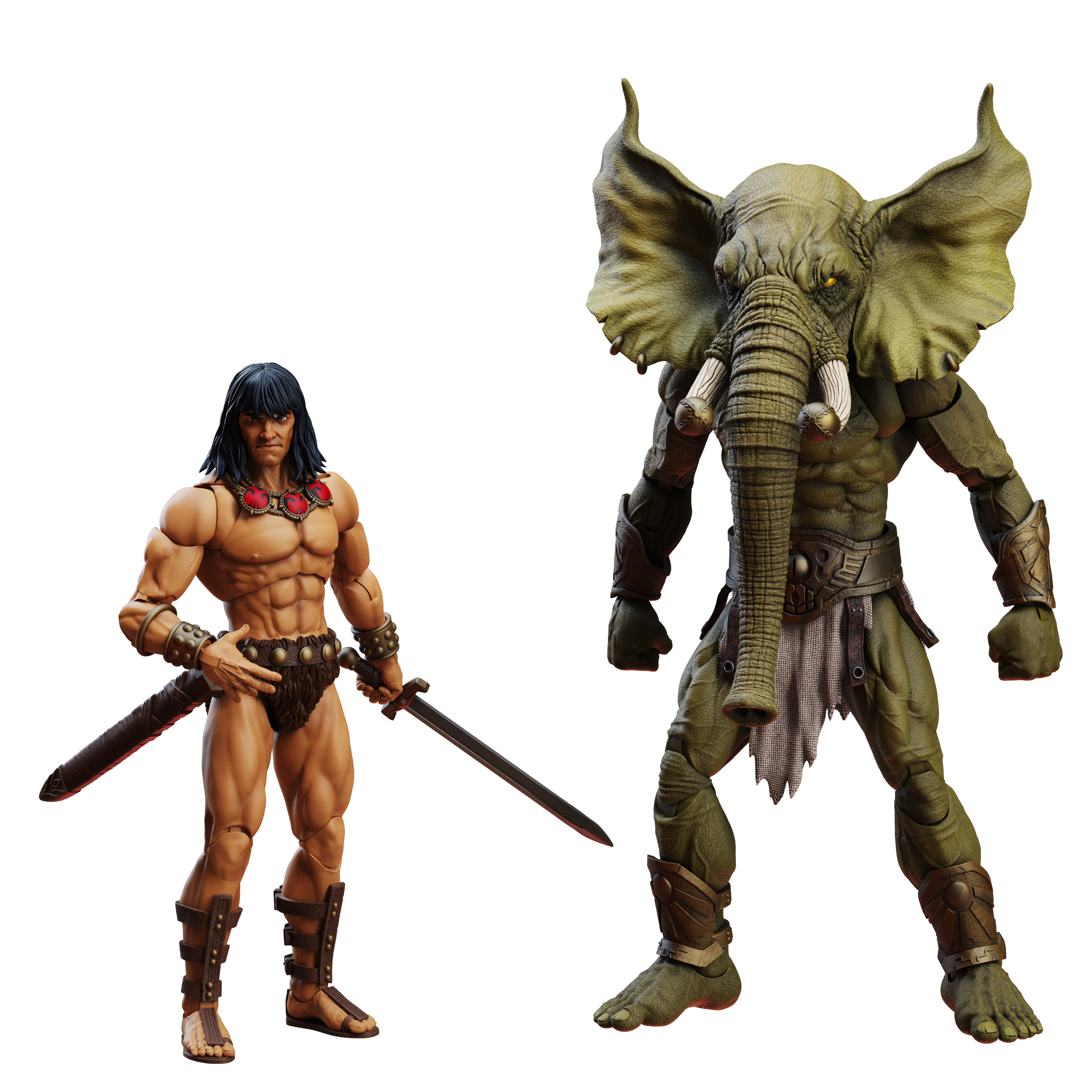 Epic H.A.C.K.S. Conan the Barbarian | The Tower of the Elephant 2-Pack: Young Conan and Yag-Kosha
