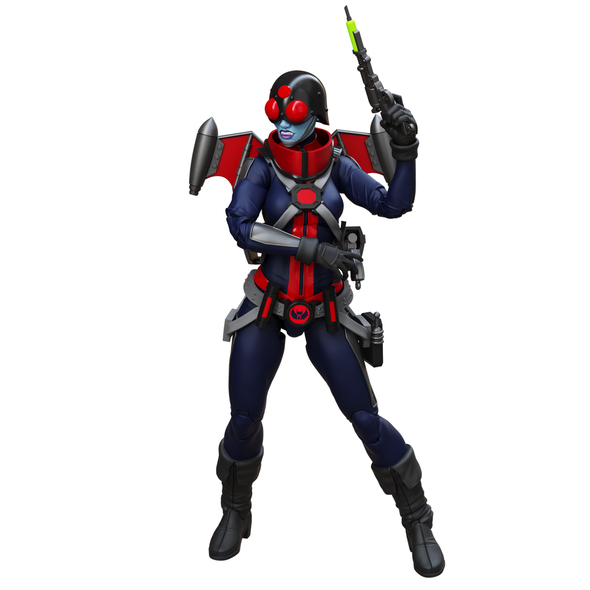 Epic H.A.C.K.S. Core 1:12 Scale Wave 2 Action Figure | Mercy Zaleska: Vampiron Secret Service