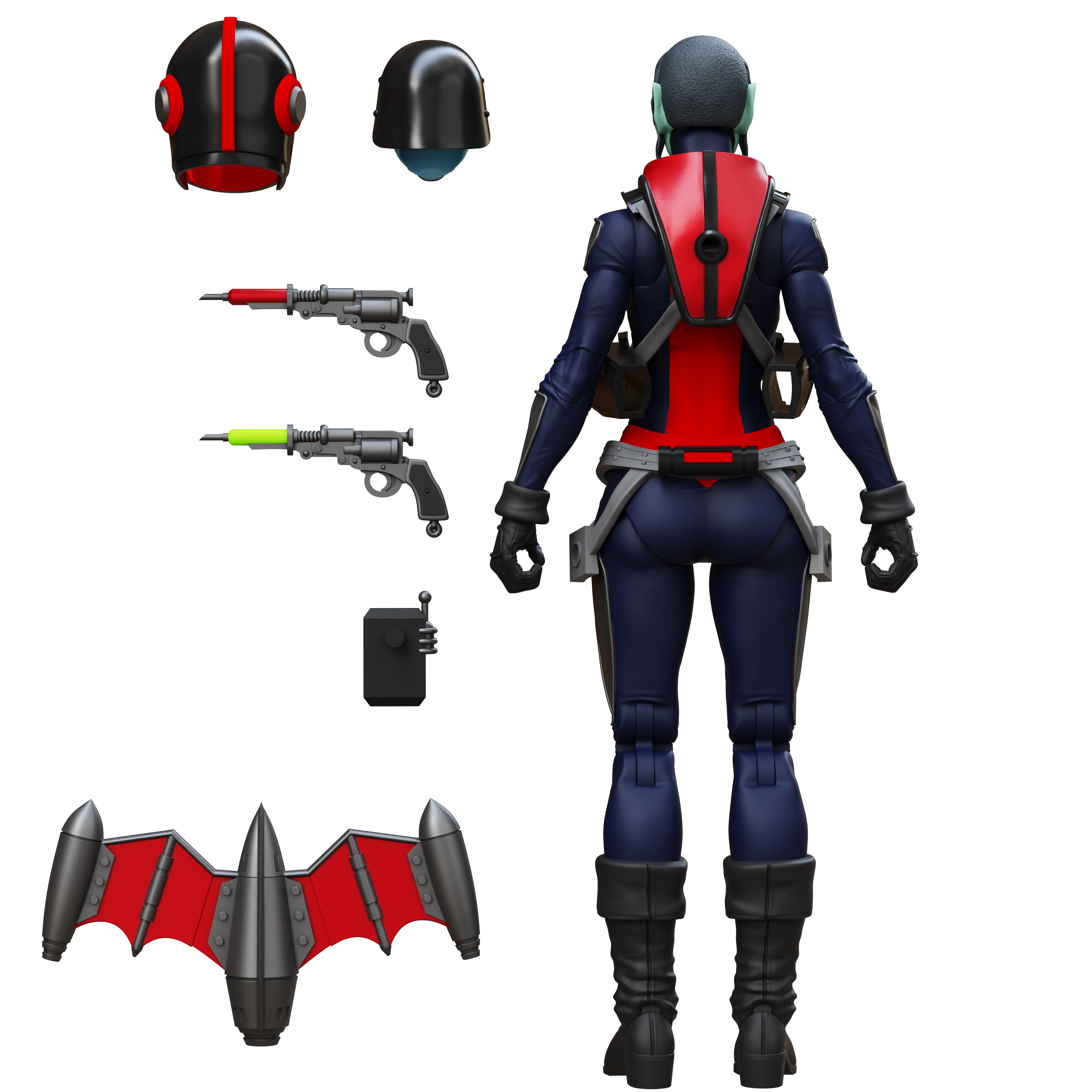 Epic H.A.C.K.S. Core 1:12 Scale Wave 2 Action Figure | Mercy Zaleska: Vampiron Secret Service