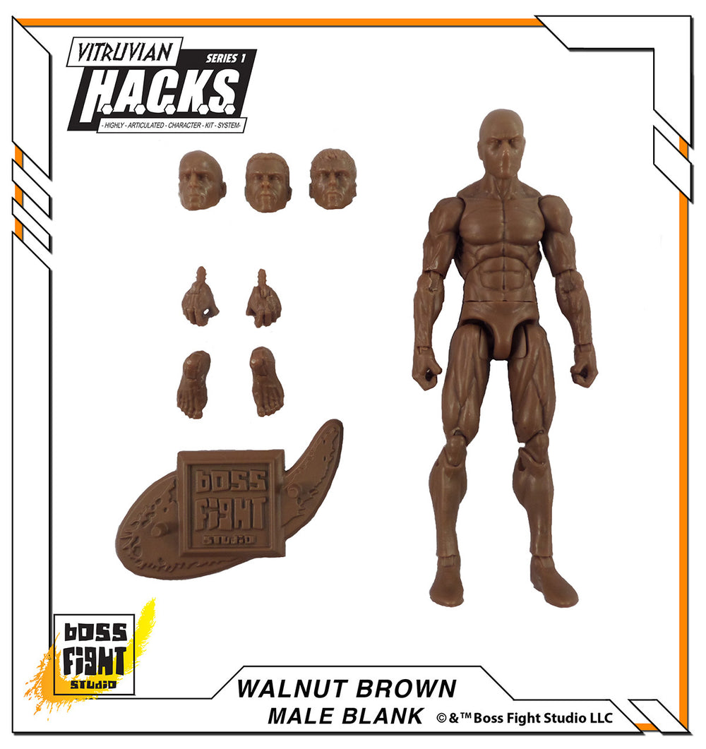 Vitruvian H.A.C.K.S. Action Figure Blank - Male Body – Boss Fight Studio
