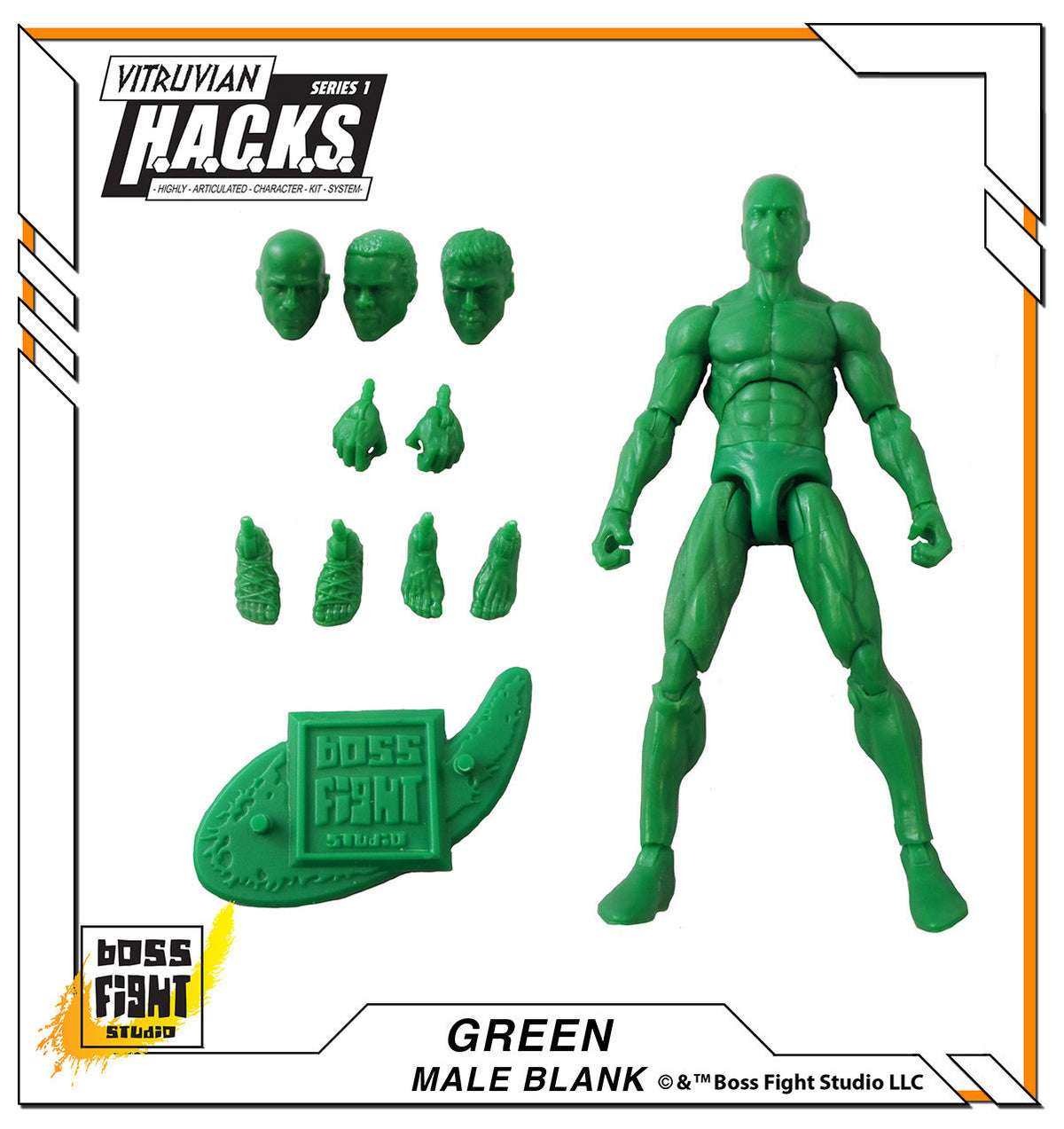 Vitruvian H.A.C.K.S. Action Figure Blank - Male Body – Boss Fight Studio